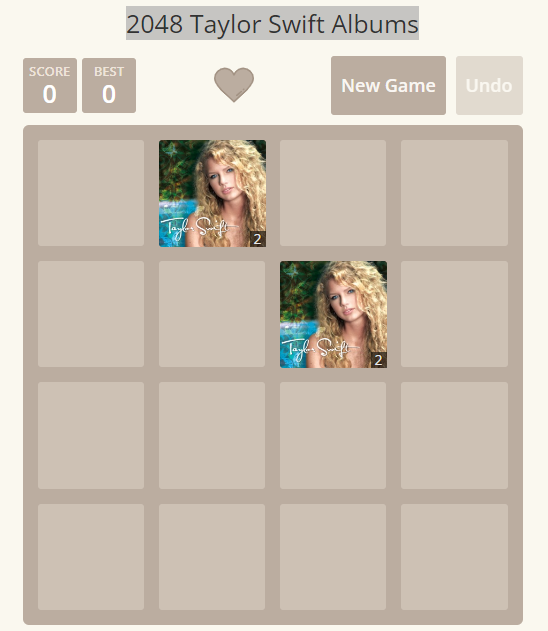 Swifty taylor 🕹️ 2048 Taylor Swift albums